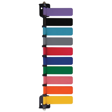 OMNIMED Room ID Flag System, 4" Std 10 Color Set (Quickly & Clearly Alert Staf 291840